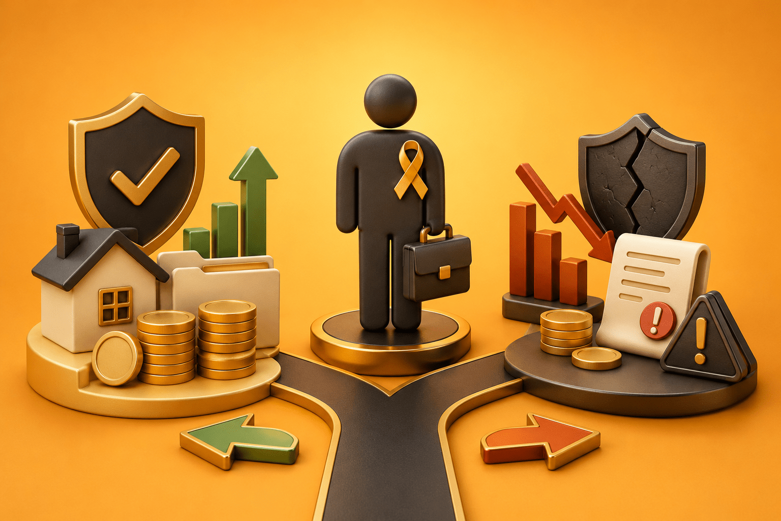 Stage 2 Cancer. Self-Employed. Two Very Different Financial Positions.